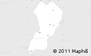 Silver Style Simple Map of Zhangping, single color outside