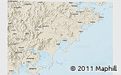 Shaded Relief 3D Map of Zhangpu