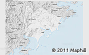 Silver Style 3D Map of Zhangpu