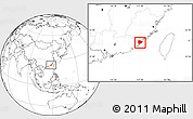 Blank Location Map of Zhangpu
