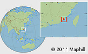 Savanna Style Location Map of Zhangpu