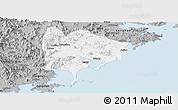 Gray Panoramic Map of Zhangpu