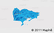 Political Panoramic Map of Zhangpu, cropped outside