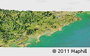 Satellite Panoramic Map of Zhangpu
