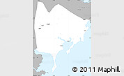Gray Simple Map of Zhangpu