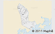Classic Style 3D Map of Zhaoan, single color outside