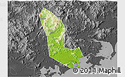 Physical 3D Map of Zhaoan, darken, desaturated
