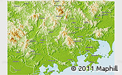 Physical 3D Map of Zhaoan