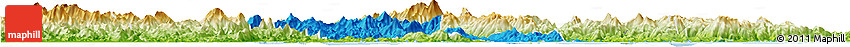 Political Horizon Map of Zhaoan, physical outside Political Horizon Map of Zhaoan, physical outside