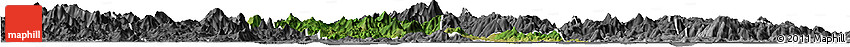 Satellite Horizon Map of Zhaoan, desaturated