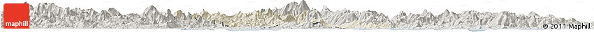 Shaded Relief Horizon Map of Zhaoan, semi-desaturated Shaded Relief Horizon Map of Zhaoan, semi-desaturated