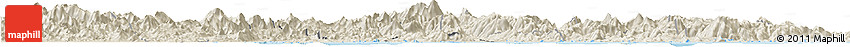Shaded Relief Horizon Map of Zhaoan