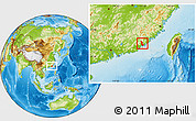 Physical Location Map of Zhaoan