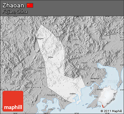 Gray Map of Zhaoan