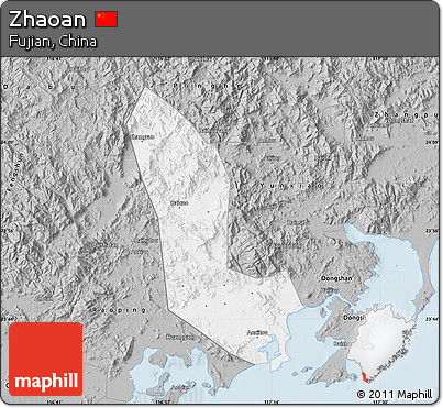 Gray Map of Zhaoan