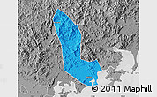 Political Map of Zhaoan, desaturated