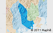 Political Map of Zhaoan, lighten