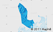 Political Map of Zhaoan, single color outside