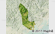 Satellite Map of Zhaoan, lighten