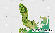 Satellite Map of Zhaoan, single color outside