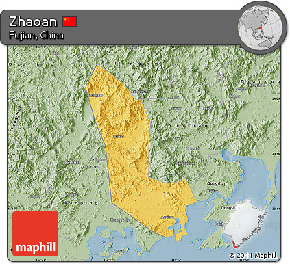 Savanna Style Map of Zhaoan