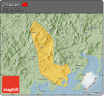 Savanna Style Map of Zhaoan