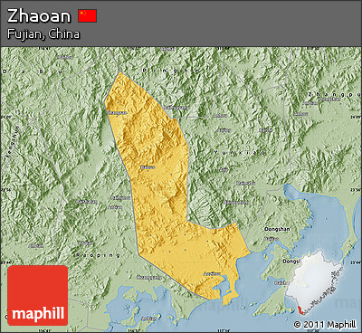 Savanna Style Map of Zhaoan