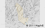 Shaded Relief Map of Zhaoan, desaturated