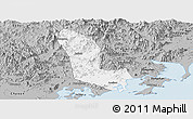 Gray Panoramic Map of Zhaoan