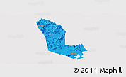 Political Panoramic Map of Zhaoan, cropped outside