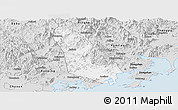 Silver Style Panoramic Map of Zhaoan