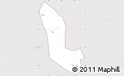 Classic Style Simple Map of Zhaoan, cropped outside