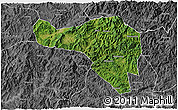 Satellite 3D Map of Zhenghe, desaturated