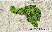 Satellite 3D Map of Zhenghe, shaded relief outside