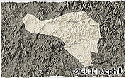 Shaded Relief 3D Map of Zhenghe, darken
