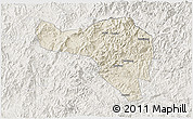 Shaded Relief 3D Map of Zhenghe, lighten