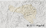 Shaded Relief 3D Map of Zhenghe, lighten, semi-desaturated