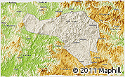 Shaded Relief 3D Map of Zhenghe, physical outside