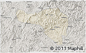 Shaded Relief 3D Map of Zhenghe, semi-desaturated