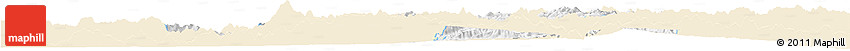 Classic Style Horizon Map of Zhenghe, single color outside