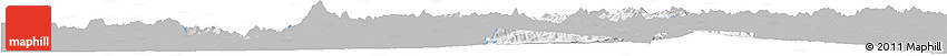 Gray Horizon Map of Zhenghe, single color outside