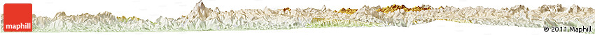 Physical Horizon Map of Zhenghe, lighten