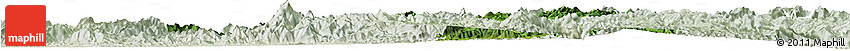 Satellite Horizon Map of Zhenghe, lighten
