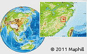 Physical Location Map of Zhenghe