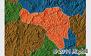 Political Map of Zhenghe, darken