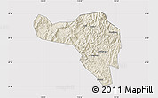 Shaded Relief Map of Zhenghe, cropped outside