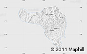 Silver Style Map of Zhenghe, single color outside