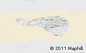 Classic Style Panoramic Map of Zhenghe, single color outside