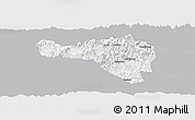 Gray Panoramic Map of Zhenghe, single color outside