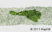 Satellite Panoramic Map of Zhenghe, lighten